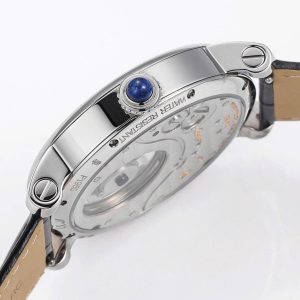 Đồng Hồ Cartier Tourbillon Mặt Số Trắng Họa Tiết Guilloche 42mm (3)