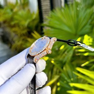 Đồng Hồ Chopard Đính Full Đá Moissanite Phủ Vàng Hồng 18K 32mm (1)