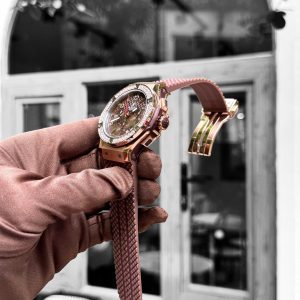 Đồng Hồ Hublot Big Bang Chronograph Fake Cao Cấp Màu Nâu 44mm (1)