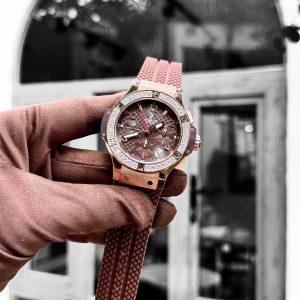 Đồng Hồ Hublot Big Bang Chronograph Fake Cao Cấp Màu Nâu 44mm (1)