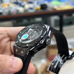 Đồng Hồ Hublot Big Bang Sang Bleu II Gốm Đen Replica BBF 45mm (1)