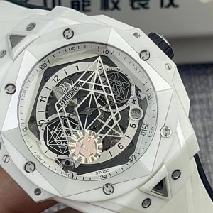 Đồng Hồ Hublot Big Bang Sang Bleu II Gốm Trắng Replica 45mm (2)
