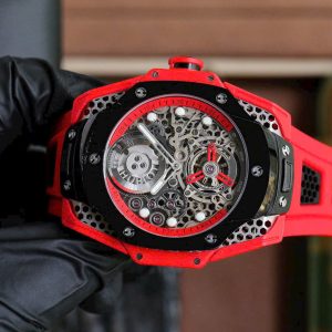 Đồng Hồ Hublot Big Bang Tourbillon Fake Cao Cấp Màu Đỏ 45mm (1)
