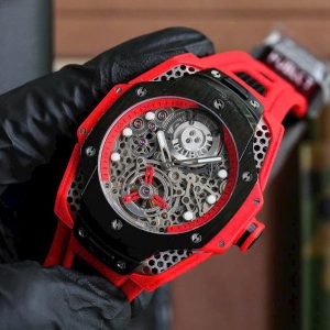Đồng Hồ Hublot Big Bang Tourbillon Fake Cao Cấp Màu Đỏ 45mm (1)