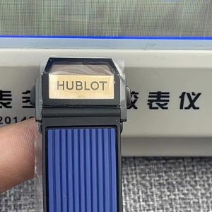 Đồng Hồ Hublot Big Bang Unico King Gold Viền Gốm Xanh BBF 42mm (6)