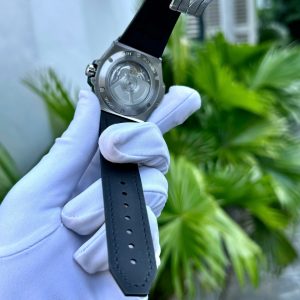 Đồng Hồ Hublot Chế Tác Đá Moissanite Big Bang One Click Màu Xanh 39mm (1)