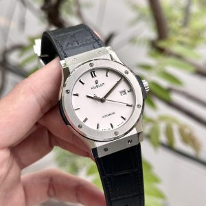 Đồng Hồ Hublot Classic Fusion Replica 11 Mặt Trắng Xưởng JJF 42mm (1)