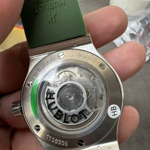 Đồng Hồ Hublot Classic Fusion Titanium Màu Xanh Fake Cao Cấp HBF 42mm (8)