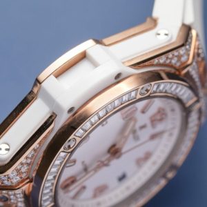 Đồng Hồ Hublot Đính Đá Big Bang One Click King Gold Replica 39mm (9)
