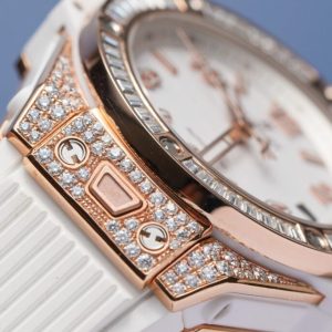 Đồng Hồ Hublot Đính Đá Big Bang One Click King Gold Replica 39mm (9)