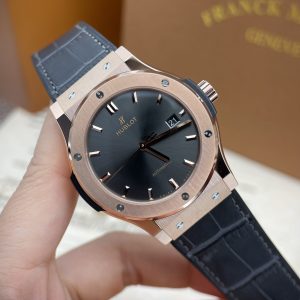 Đồng Hồ Hublot Fake 11 Classic Fusion King Gold Màu Xám Xưởng JJF 42mm (1)