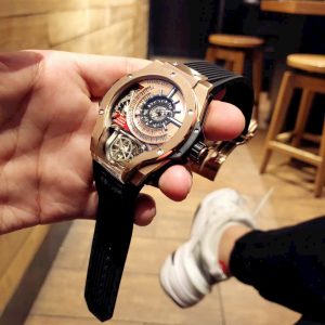 Đồng Hồ Hublot Fake Cao Cấp MP-06 Dây Cao Su Màu Đen 45mm (1)