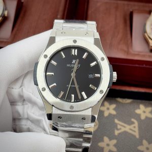 Đồng Hồ Hublot Nam Dây Kim Loại Fake Máy Cơ Nhật 42mm (1)
