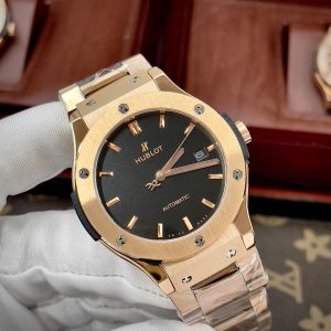 Đồng Hồ Hublot Nam Dây Thép Fake Máy Cơ Automatic Nhật 42mm (4)