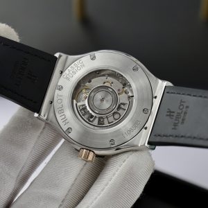 Đồng Hồ Hublot Nam Rep 11 Classic Fusion Demi King Gold Màu Đen 42mm (1)