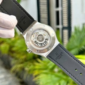 Đồng Hồ Hublot Nam Rep 1:1 Đính Đá Màu Đen Xưởng HB 42mm