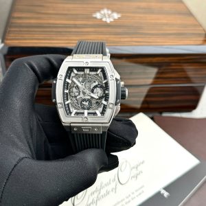 Đồng Hồ Hublot Nam Rep 11 Spirit Of Big Bang Titanum Màu Đen 44mm (5)