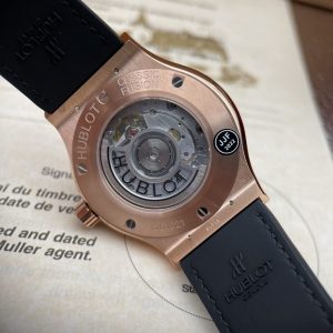 Đồng Hồ Hublot Rep 11 Classic Fusion King Gold Màu Xanh Than JJF 42mm (4)