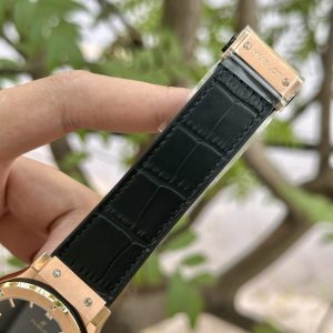 Đồng Hồ Hublot Replica 11 Classic Fusion King Gold Màu Đen Xưởng JJF 42mm (2)