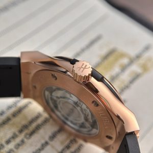 Đồng Hồ Hublot Replica 11 Classic Fusion King Gold Màu Đen Xưởng JJF 42mm (2)