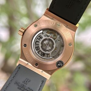 Đồng Hồ Hublot Replica 11 Classic Fusion King Gold Màu Đen Xưởng JJF 42mm (2)