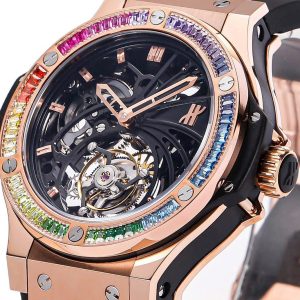 Đồng Hồ Hublot Tourbillon Rainbow Chế Tác Cao Cấp Nhất 44mm (1)