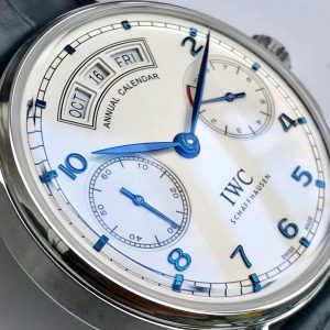 Đồng Hồ IWC Schaffhausen Anual Calendar Rep 11 Mặt TRắng 44mm (1)