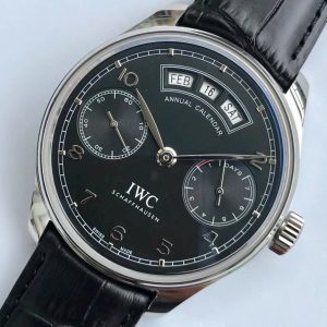Đồng Hồ IWC Schaffhausen Anual Calendar Replica 11 Màu Đen 44mm (10)