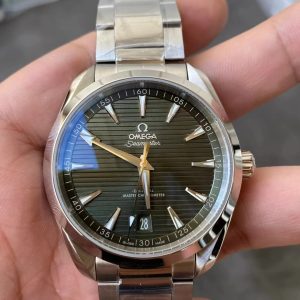 Đồng Hồ Omega Fake 11 Seamaster Aqua Terra Mặt Xanh Xưởng VS 41mm (4)