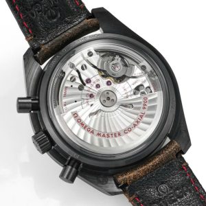 Đồng Hồ Omega Rep 11 SpeedMaster Vỏ Gốm Đen Dây Da Xưởng N1 42mm (1)