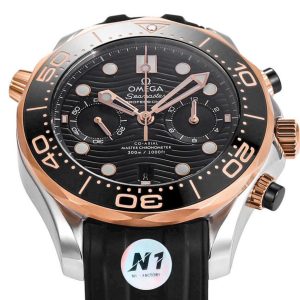 Đồng Hồ Omega Seamaster Dive Chronograph Demi Hồng Xưởng N1 44mm (3)