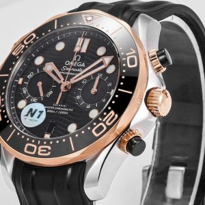Đồng Hồ Omega Seamaster Dive Chronograph Demi Hồng Xưởng N1 44mm (3)