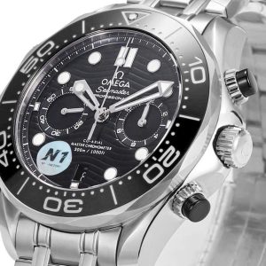 Đồng Hồ Omega Seamaster Diver Chronograph Mặt Đen Xưởng N1 44mm