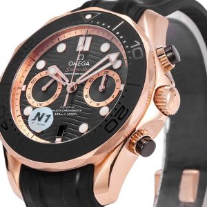 Đồng Hồ Omega Seamaster Diver Chronograph Vàng Hồng Xưởng N1 44mm (9)