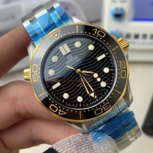 Đồng Hồ Omega Seamaster Replica Màu Demi Gold Xưởng VS 42mm (1)