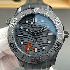 Dong Ho Omega Seamaster Vo Gom Den Day Cao Su Xuong VS Cao Cap Nhat 42mm 4