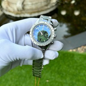 Đồng Hồ Omega Speed Master Chế Tác Cao Cấp Mặt Số Xanh Lá Cây 42mm (1)