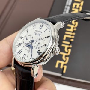 Đồng Hồ Patek Philippe Fake Máy Cơ Automatic Nhật Lịch Ngày Đêm 41mm (7)