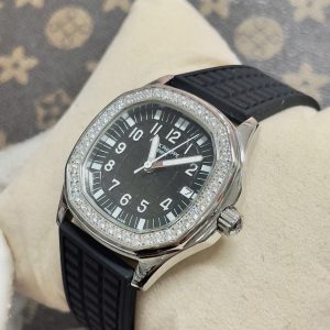 Đồng Hồ Patek Philippe Nữ Dây Cao Su Màu Đen Aquanaut 5067 Máy Nhật 36mm (2)