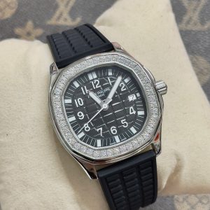 Đồng Hồ Patek Philippe Nữ Dây Cao Su Màu Đen Aquanaut 5067 Máy Nhật 36mm (6)