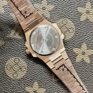 Đồng Hồ Patek Philippe Nữ Đính Đá Mặt Cam Fake Máy Nhật 33mm (1)