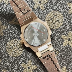 Đồng Hồ Patek Philippe Nữ Đính Đá Mặt Trắng Fake Máy Nhật 33mm (1)