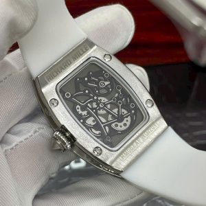 Đồng Hồ Richard Mille Fake Máy Nhật RM007 Màu Trắng Đính Đá 36mm (9)