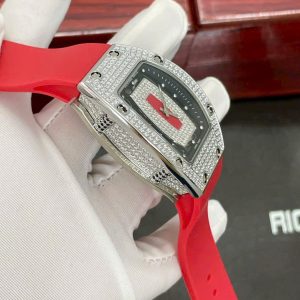 Đồng Hồ Richard Mille Nữ Dây Cao Su Fake Máy Nhật RM007 36mm (1)