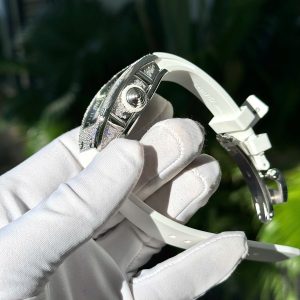 Đồng Hồ Richard Mille RM007 Đính Đá Moissanite Hong Kong Màu Trắng 32x46mm (1)