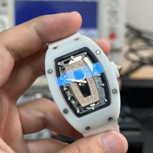 Đồng Hồ Richard Mille RM07 Vỏ Gốm Trắng Replica Xưởng KV 36mm (5)
