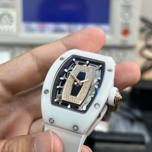 Đồng Hồ Richard Mille RM07 Vỏ Gốm Trắng Replica Xưởng KV 36mm (5)
