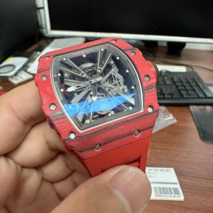 Đồng Hồ Richard Mille RM12-01 Tourbillon Red Carbon Xưởng VVS 45mm (1)