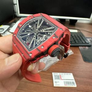 Đồng Hồ Richard Mille RM12-01 Tourbillon Red Carbon Xưởng VVS 45mm (1)
