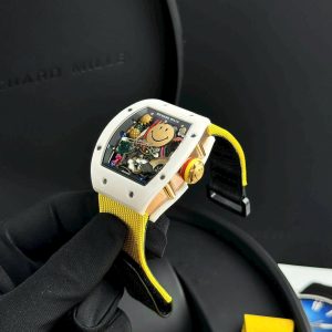Đồng Hồ Richard Mille RM88 Mặt Chú Hề Dây Vải Fake Cao Cấp 42mm (1)